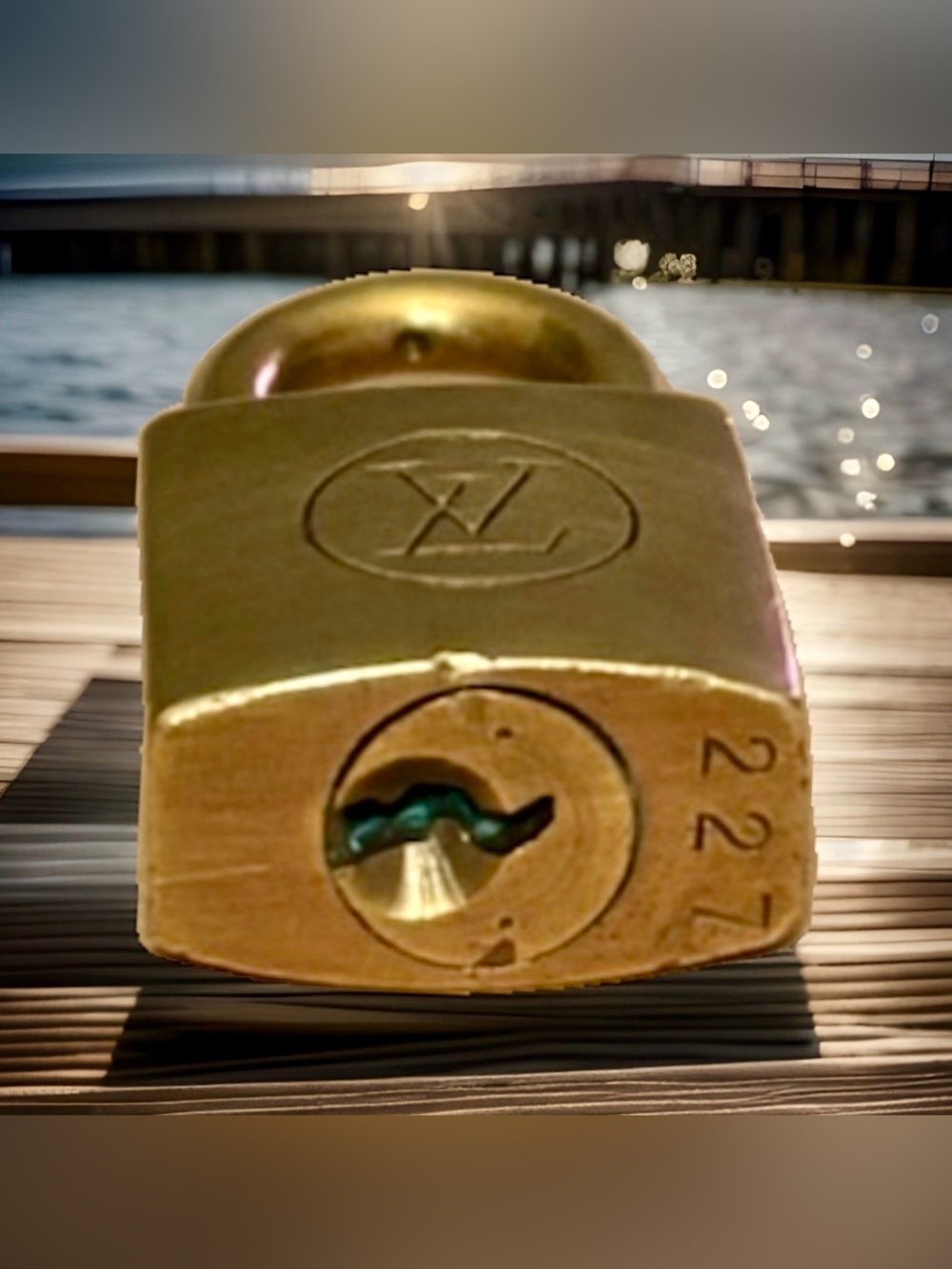 Louis Vuitton Gold-tone Padlock #227 - Picture 2 of 4